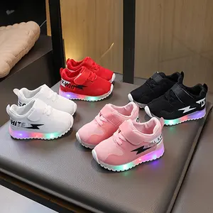 2024 New Boys' Casual Sports Shoes, Boy and Girl's Shoes with Light-up Sensing Lights for Spring/Autumn