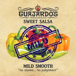 Mild Smooth Sweet Salsa 16 oz - Naturally Sweet No Added Sugar Smooth Texture for Gourmet Dishes