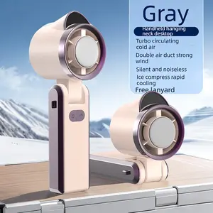 D28 Portable Travel Fan Mini Pocket Handheld Rechargeable Turbine Battery Powered USB High Speed Fan for Men Women