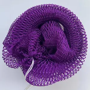 African Net Sponge Authentic, African Exfoliating Net Sponge with Knots for Body Scrubber Exfoliator - Real Africa Back Wash Bath Sponges for Shower Travel Portable & Dry Quickly