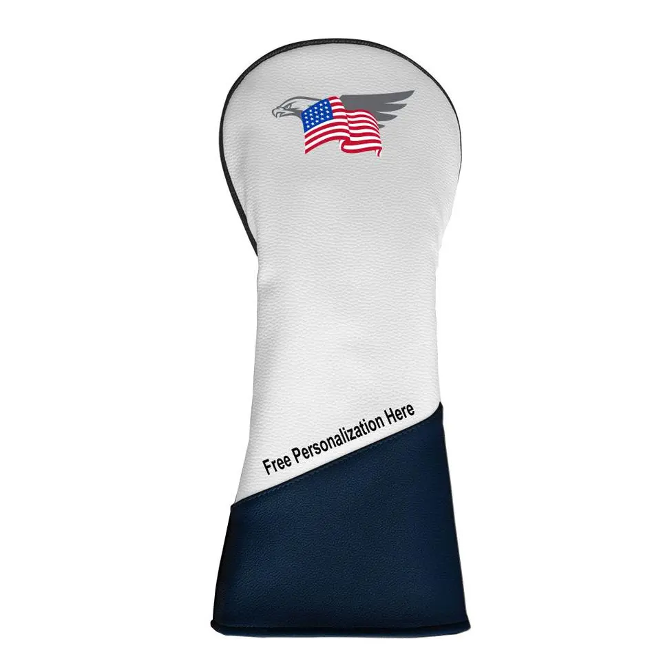 USA Flag Driver Headcovers w/Free Personalization