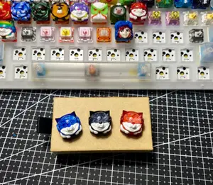Custom Artisan Sirius-Style Keycap for Mechanical Keyboards - Handcrafted Resin Keycap for Cherry MX Switches - Unique Gaming Setup Decor Accessory