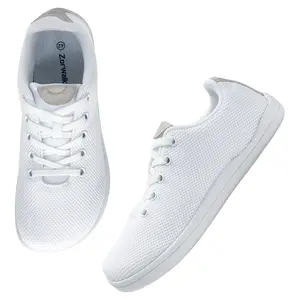ZorWalk W005 Unisex Wide Minimalist Barefoot Shoes Wide-Toe Sport Sneakers Zero-Drop Non-Slip Sole Breathable Flyknit Design