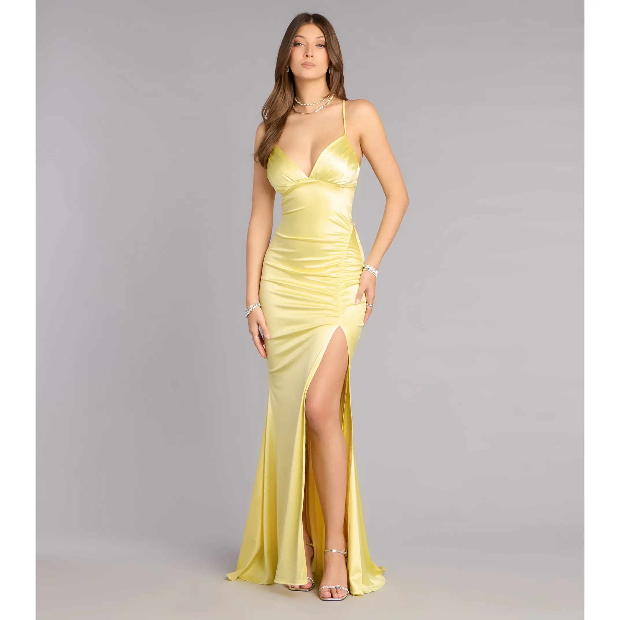 Morelia Satin Mermaid Formal Dress