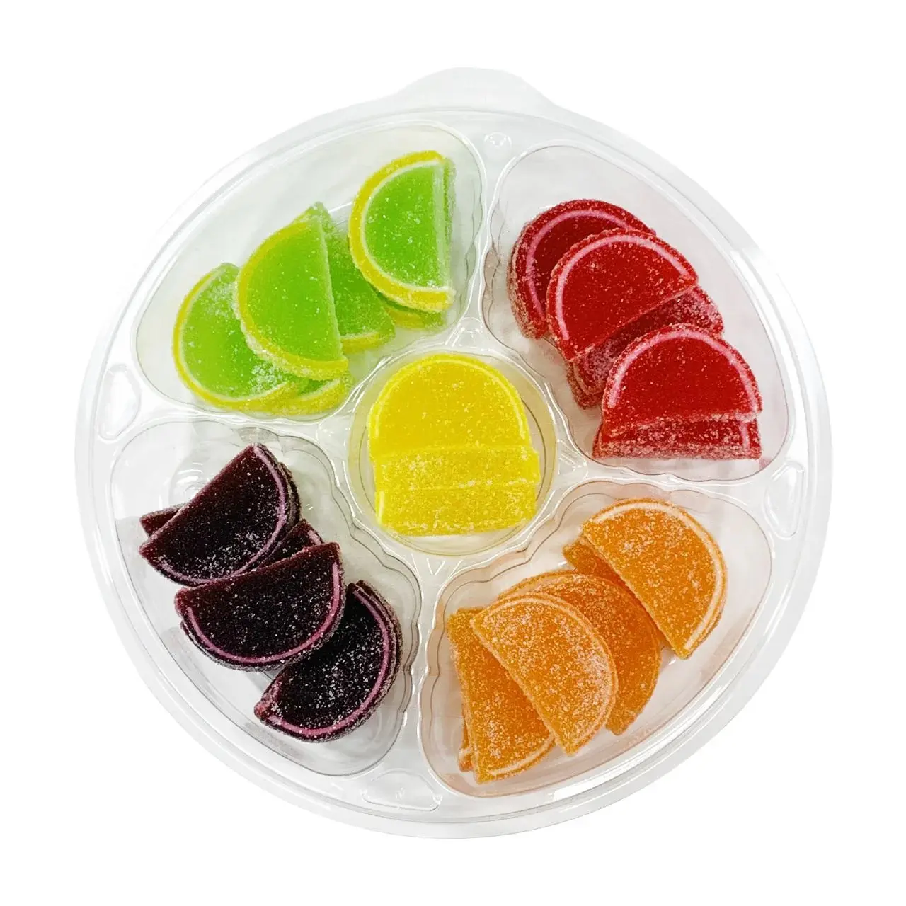 Tropical Jelly Slice Gift Tray – Assorted Flavors for Sweet & Tart Cravings -  Candy Snack Gift Pack