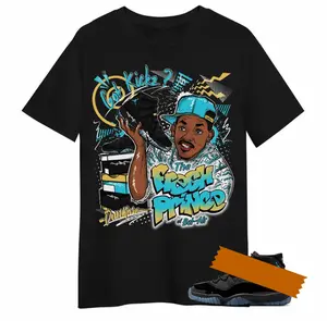 Shirt To Match Retro Gamma Blue 11s - Fresh Sneaker 90s Graphic