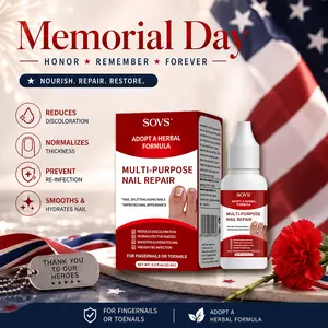 [BUY 1 GET 1 FREE] SOVS Toenail Fungus Treatment Extra Strength, Antifungal Solution for Toenail or Fingernail, Triple Action Formula for Remove Fungal, Repair and Renewal Damaged Nails, 0.5 Fl Oz，#MemorialDay summerwins