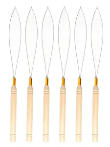 Hair Extension Micro Ring Threading Needle Pulling Needle Micro Link Bead Threader Professional Hair Extension Tool Hair Styling Tools