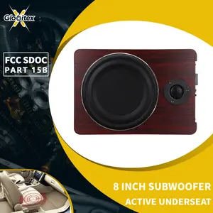 12V 8" 800W Car Subwoofer Active Underseat Bass Box Audio Sub Speaker Amplifier
