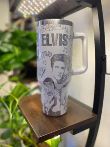 Elvis 40oz Laser Engraved Tumbler