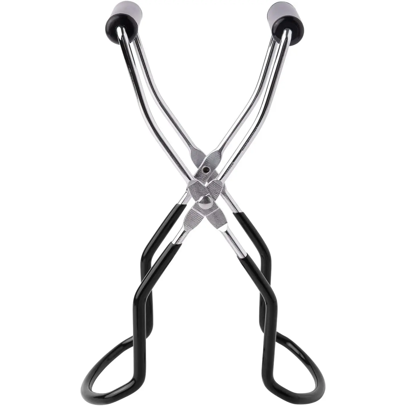 Canning Jar Lifter Tongs Stainless Steel Jar Lifter with Grip Handle for Home Kitchen (Black)