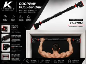 Kynetic IronGrip™ Doorway Pull-Up Bar | No-Screw Home Gym Trainer