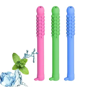 3PCS Chewable Breather with Pure Lock Flavor, Portable Chewable Breather Stick for Fresh Breath, Focus and Breathing Support, Chewable Oral Retainer, Ideal for Travel/Office/Car (Color A)