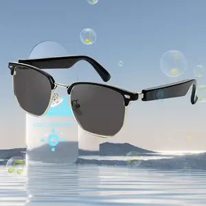 Smart Audio Glasses, 1 Box Smart Touch Control Glasses, Efficient Filtering Harmful Blue Light & UV Light, Suitable for Office, Driving, Cycling, Outdoor, Wireless Audio Glasses, Wearable Smart Glasses