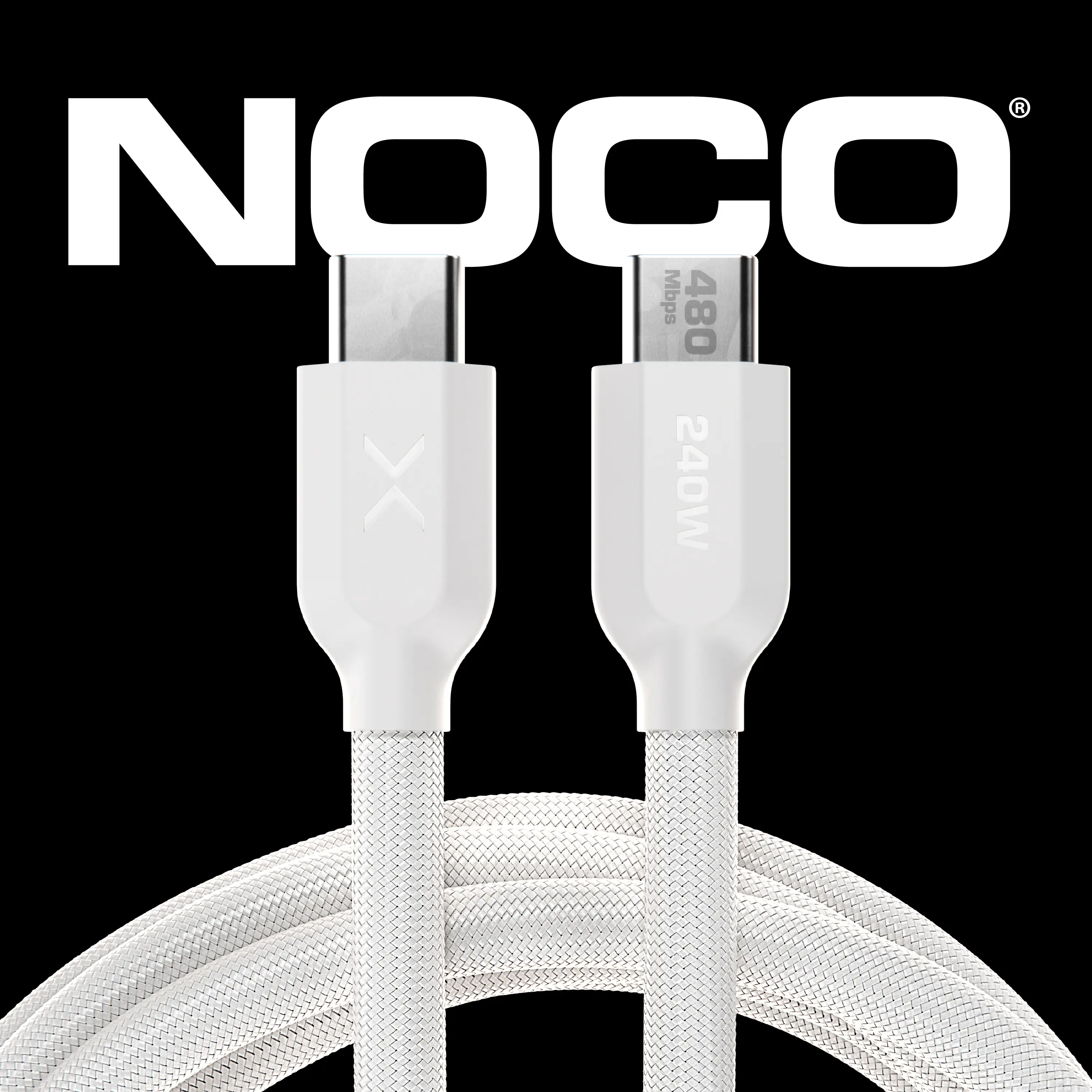 NOCO XGrid XC1: 3 Foot - 240W USB-C to USB-C Cable – USB-IF Certified, E-Marker Chip, 480Mbps Data