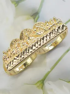 Fashion Hip-Hop Last Supper Double Finger Ring, Vintage Streetwear Religious Jewelry, Best Gift for Thanksgiving Easter Valentine's Day, Stackable Rings