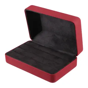 Unique Bargains Multiple Ring Box, Jewelry Storage Display Stand Ring Organizer Case PU Leather Gift Box for Wedding Engagement Birthday
