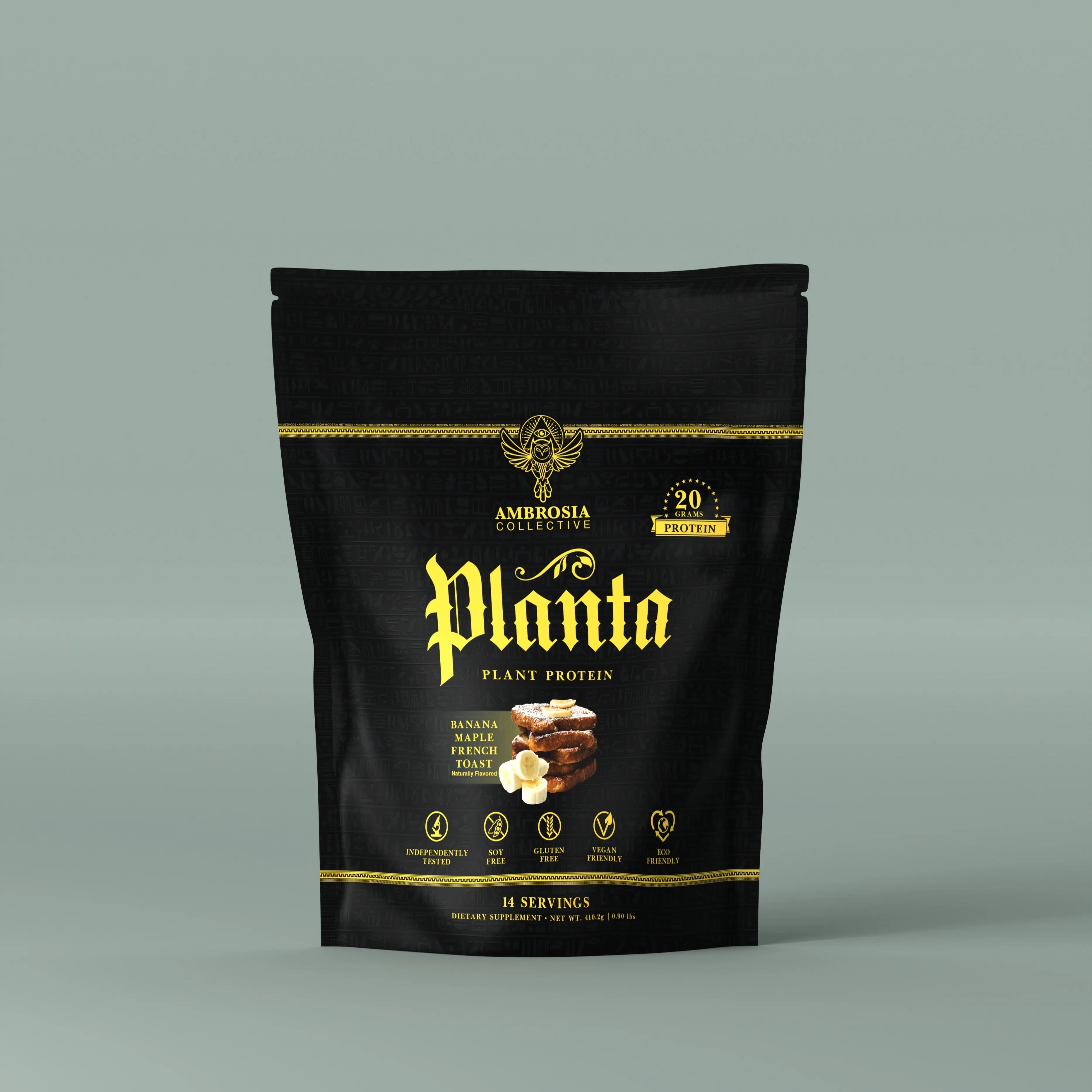Ambrosia Planta | Plant-Based Protein Powder | 20 g Protein per Serving | Dairy-Free & Vegan | No Added Sugar | 14 Servings Fitness Dietary