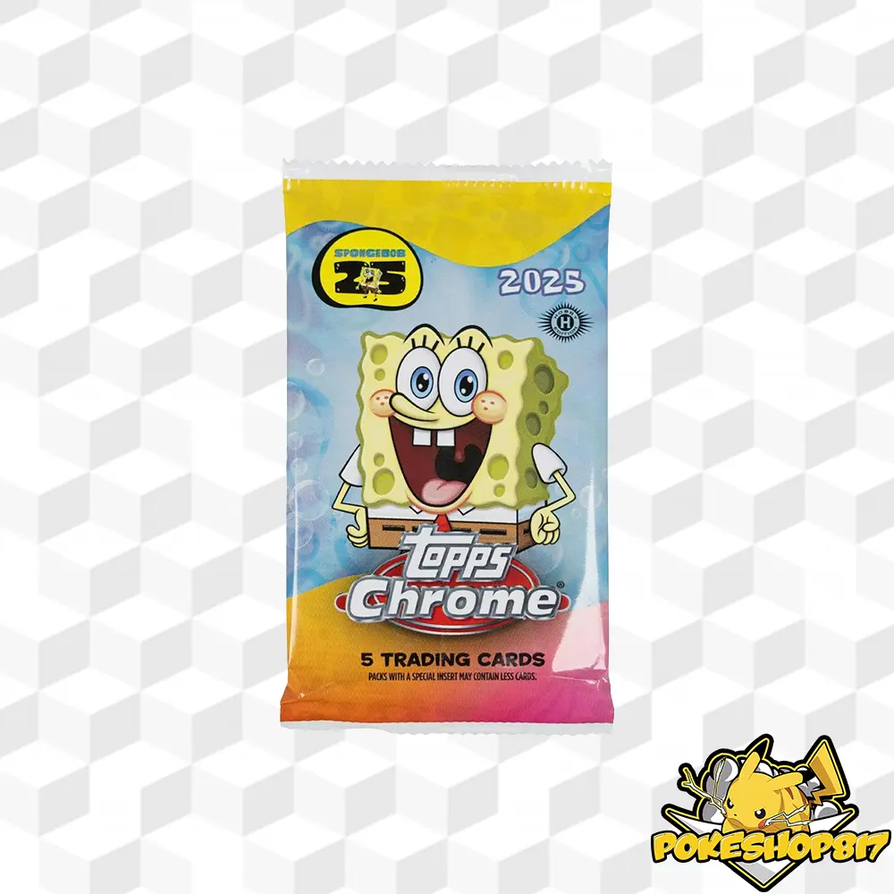 SpongeBob SquarePants 25th anniversary (ENG): Hobby Pack Topps Chrome Trading Cards
