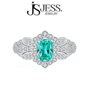 ��#223��1ct Radiant Cut Real Synthetic Moissantie Ring S925 Sterling Silver