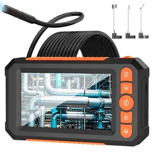 Industrial Endoscope Borescope Camera with Light, 4.3'' Screen HD Digital Snake Camera, Waterproof Sewer Inspection Camera with Cable, Measuring Gauges, Car Stuff, Vehicle, Automotive Inspection Tools