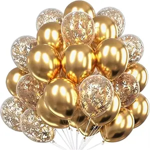 30pcs Multicolor Latex Balloons Set, Metal Balloons, Birthday Party Decorations, Wedding Supplies, Choking Hazard Warning