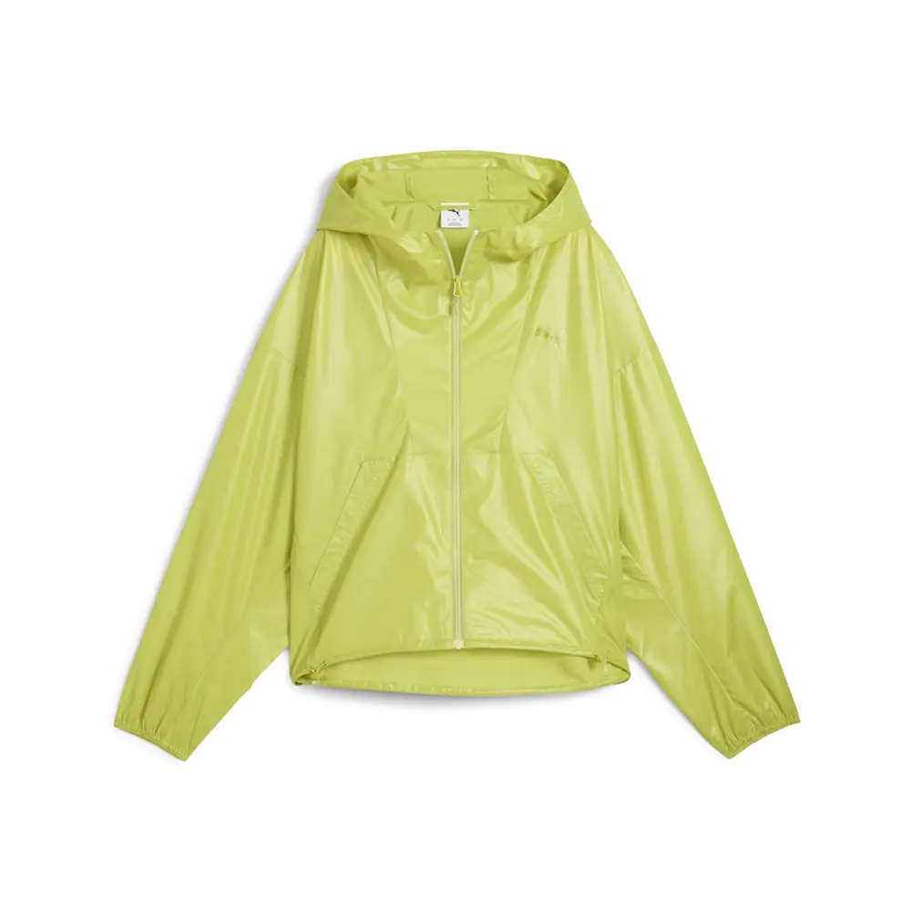 PUMA Womens Wardrobe Essentials Oversized Wind Jacket Athletic Outerwear Casual - Green