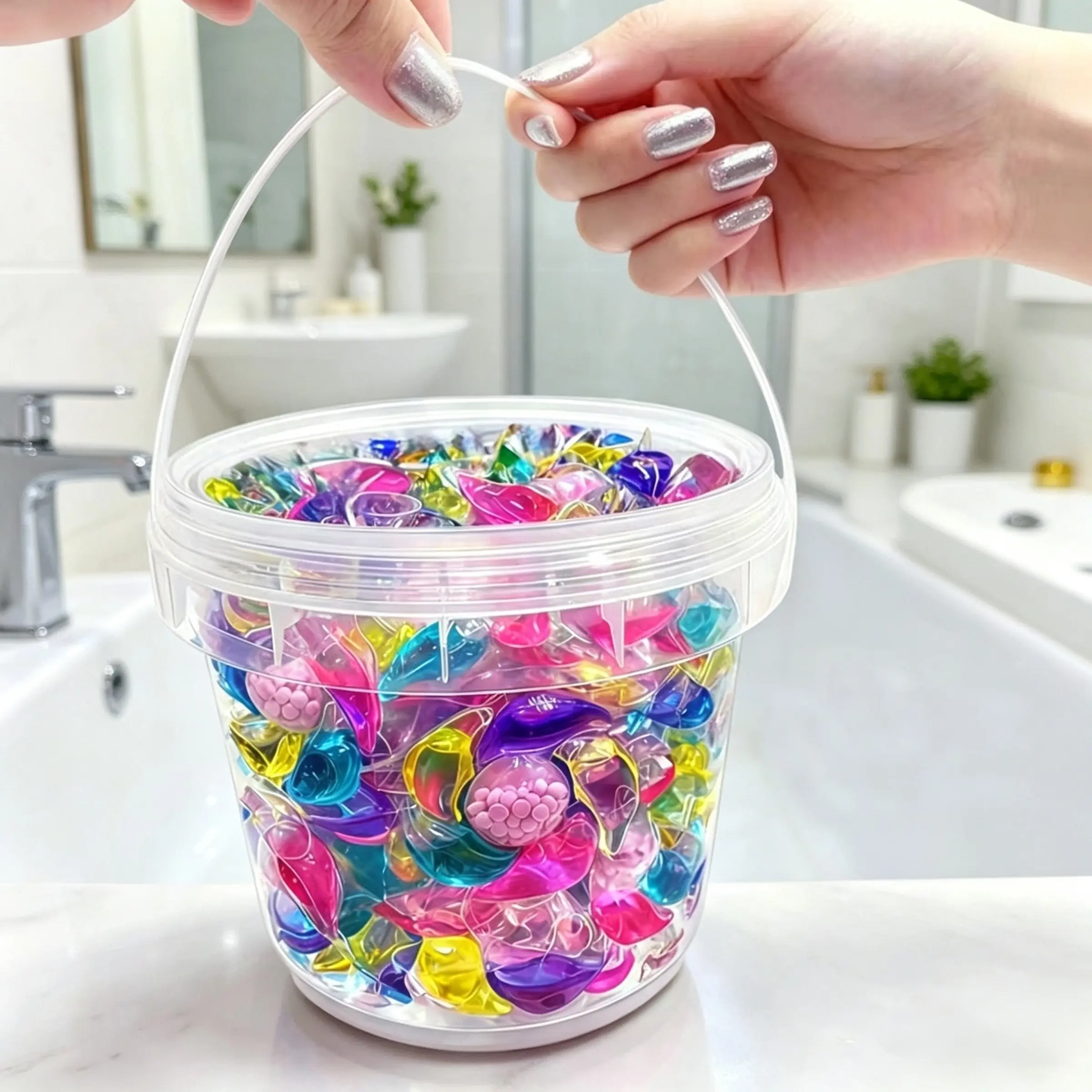 6-in-1 Laundry Detergent Pods, 40/100pcs Fragrance-Boosting Laundry Capsules, Long-Lasting Fresh Scent, Softening and Color Protection, Powerful Stain Removal, Antibacterial and Anti-Mite, Cleansing and Scent-Retention Laundry Tools & Accessories
