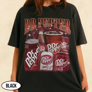 Vintage Dr Pepper T-Shirt, Retro Bootleg Soda Graphic Tee, Dr Pepper Lover Shirt, Vintage Soft Drink Top, Unisex Casual Beverage Fan Gift