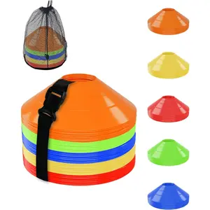 30/50/100 Pack Soccer Cones, Disc Cones for Sports Training with Mesh Bag, Sports Cones for Training Drills Practice