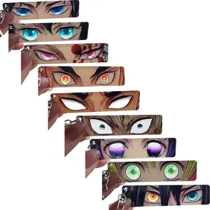 Demon Slayer Acrylic Hashira Character Anime Keychains, Shining Eyes Luminescent Pendant Gift, Light Up Keychain, Gift For Anime Fan