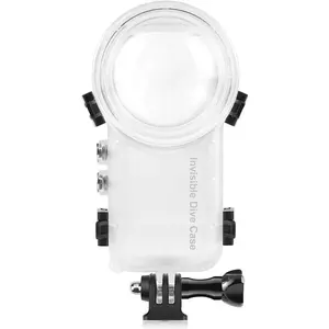 Invisible Dive Case for Insta360 X4, 50m/164ft Waterproof Case Underwater Diving Housing Shell for Insta 360 X4 Protective Case with Bracket Accessories