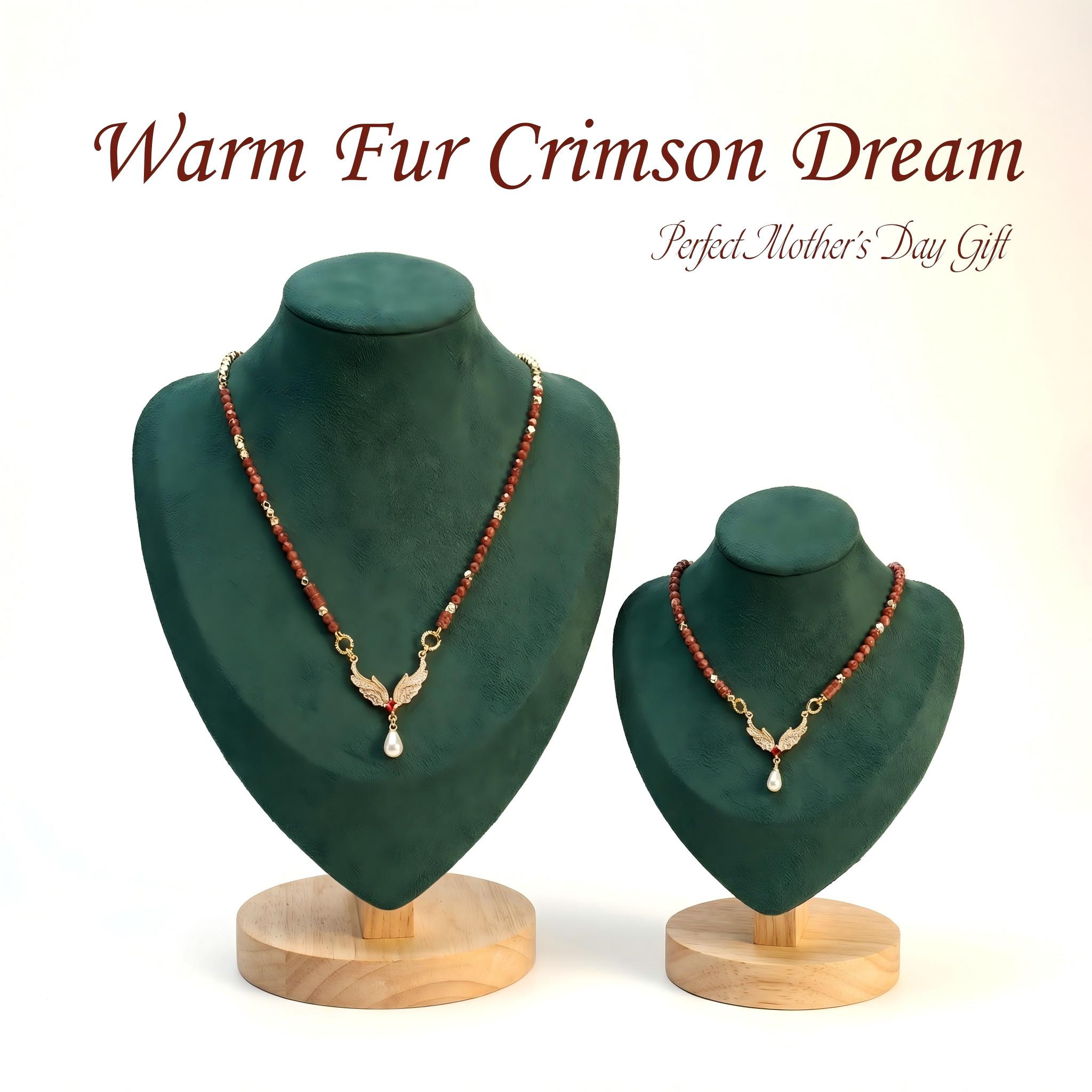 Warm Fur Crimson Dream - Adjustable Human & Pet  Set cruel intentions necklace