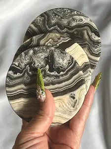 “Just Coastin’” Onyx & Calcite Coaster Sets