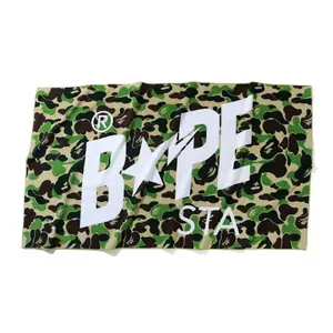 Bape Sta Logo Beach Towel ABC Green Camo