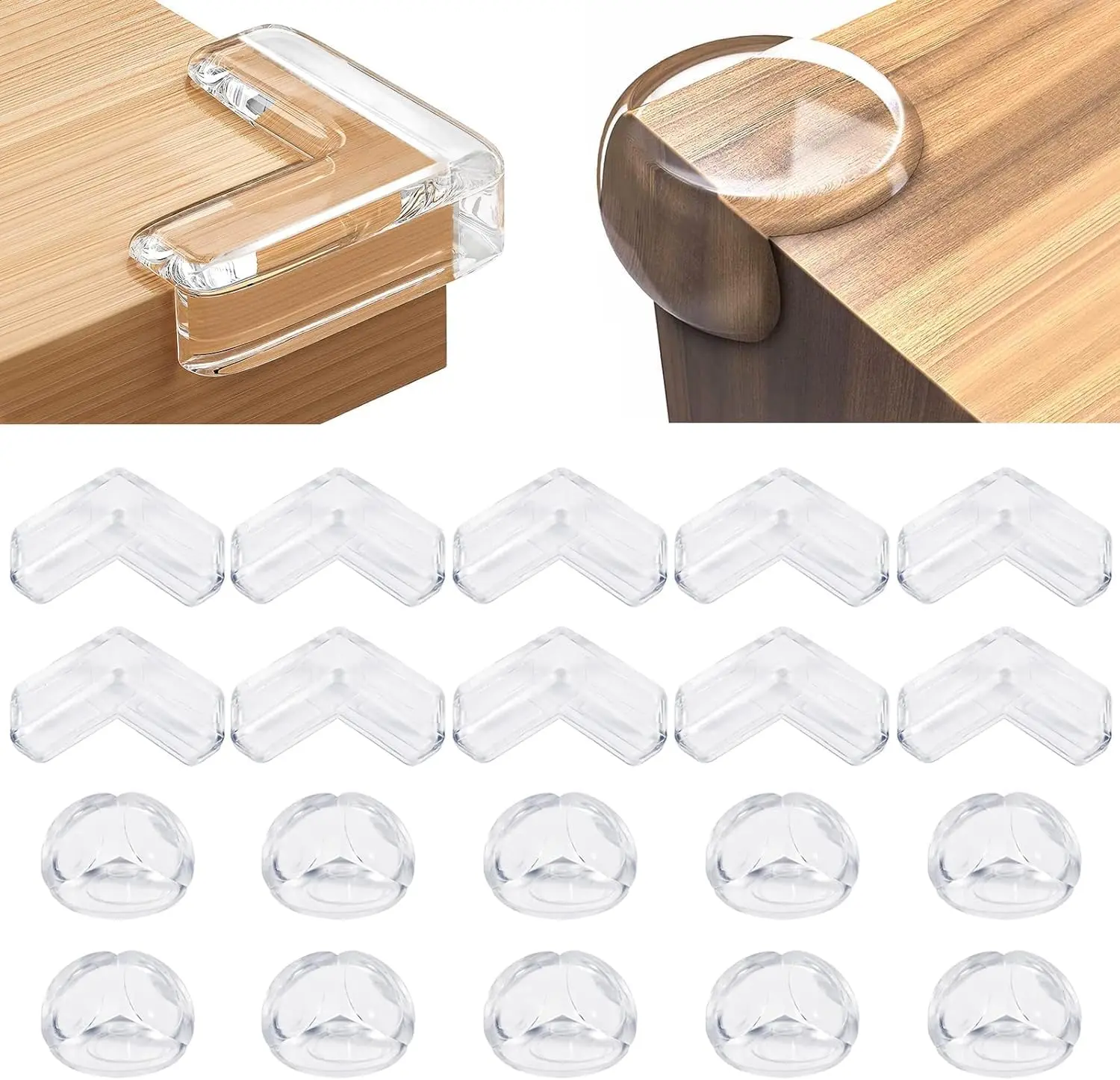 20 Pack Corner Protector, Table Corner Protectors for  Guards Clear for Furniture Corner Protectors Proof Covers  Safety