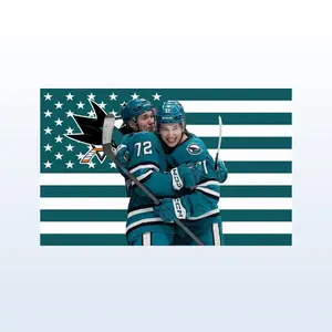 Will Smith & Macklin Celebrini v2 USA Flag | San Jose Hockey Duo Wall Tapestry | Team Smith & Macklin Hot Aesthetic Dorm & Frat Decor hot actor wall art tv show tapestry