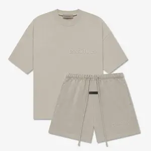 (Tee and Shorts-One Set) Fear of God Essential SEAL Tee and Shorts SS23 Style