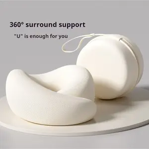 Memory Foam Neck Pillow with Head Cushion, Soft Support for Camping and Travel