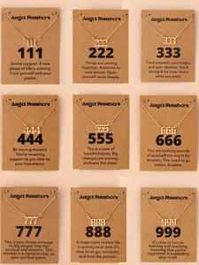 Number Pendant Necklace, Fashion Matching Necklace Jewelry for Clothing Decor, Trendy All-match & Exquisite Jewelry for Gift, Modern Versatile Accessories