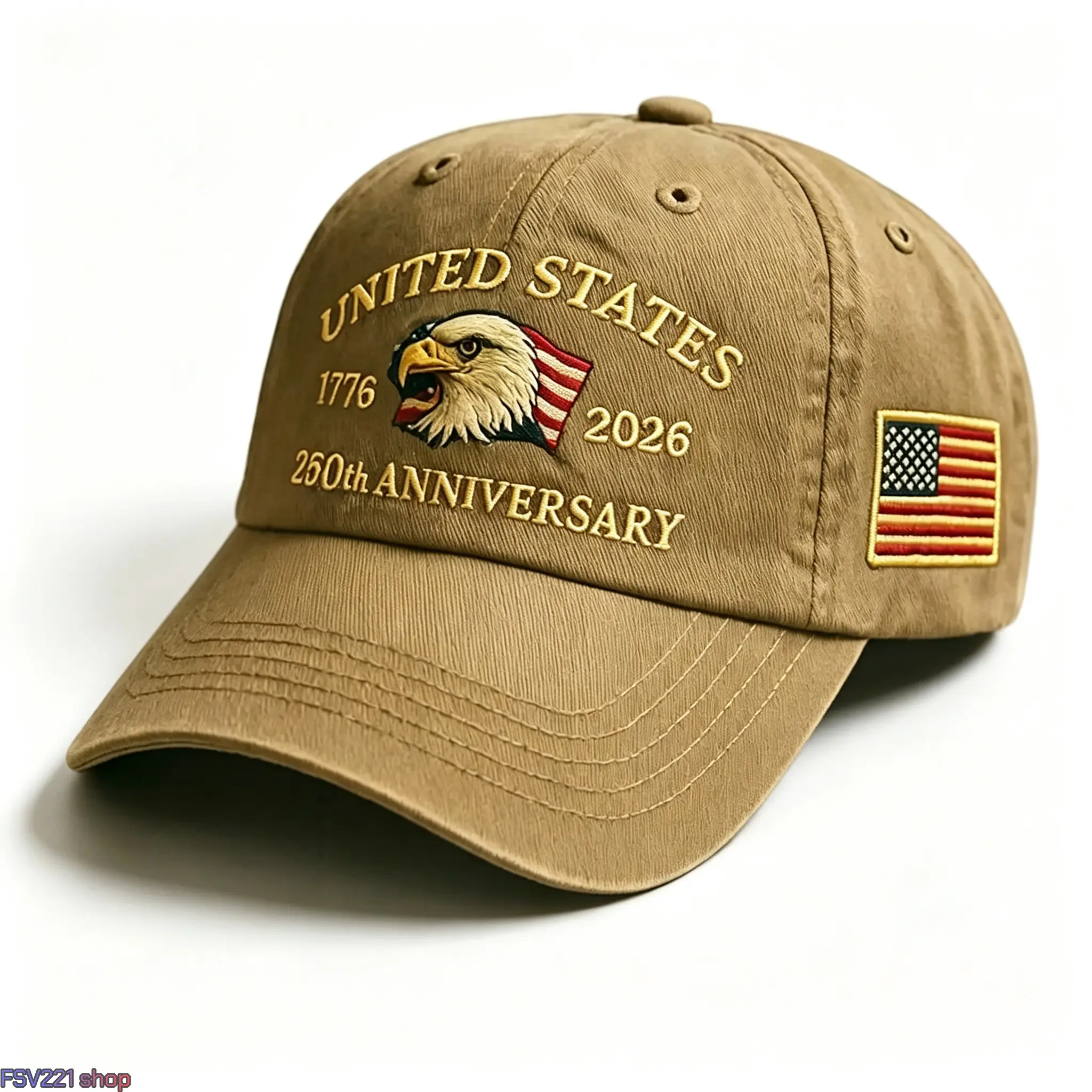 2026 New Arrival Unisex Patriotic Baseball Cap - 3D Heat-Transfer Logo, U.S. 250th Anniversary (1776-2026) Commemorative Adjustable Hat, Americana Stars, Casual, Patterned print Eagle Logo, Flag Print, Americana Stars Hats, Casual Hats
