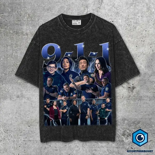 911 American TV Series Shirt, 9-1-1 TV Show Shirt, Evan Buckley, Bobby Nash, Gift for 911 Fan, Vintage Bootleg Tee