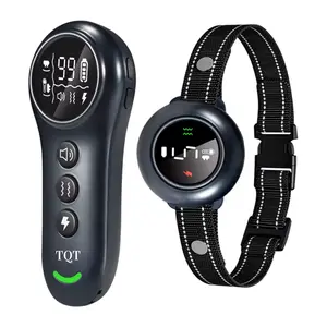 TQT 2-in-1 Dog Shock Collar & Dog Bark Collar - IP67 Waterproof, 5 Adjustable Sensitivity Levels, 3 Training Modes, Remote Control & 3300FT Range