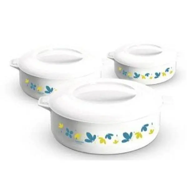 Milton Sturdy Stainless Steel Thermal Cookware KS835 Treat Casserole Set - 3-Piece