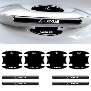 4/8pcs Car Door Handle Bowl Anti-collision Protective Stickers For Lexus Fsport RX330 IS250 Ct200h ES300h RX350 IS300h NX300h RX Auto Accessories Car Decorative Sticker Car Decals Sticker For Cars Car Door Trim Sticker