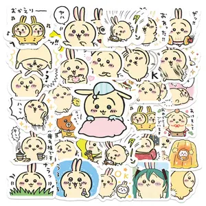 50pcs Chiikawa Usagi Kawaii Stickers Pack, Waterproof Cute Anime Character Decals for Laptop, Water Bottle, Journal & Skateboard, Anime Fan Gift