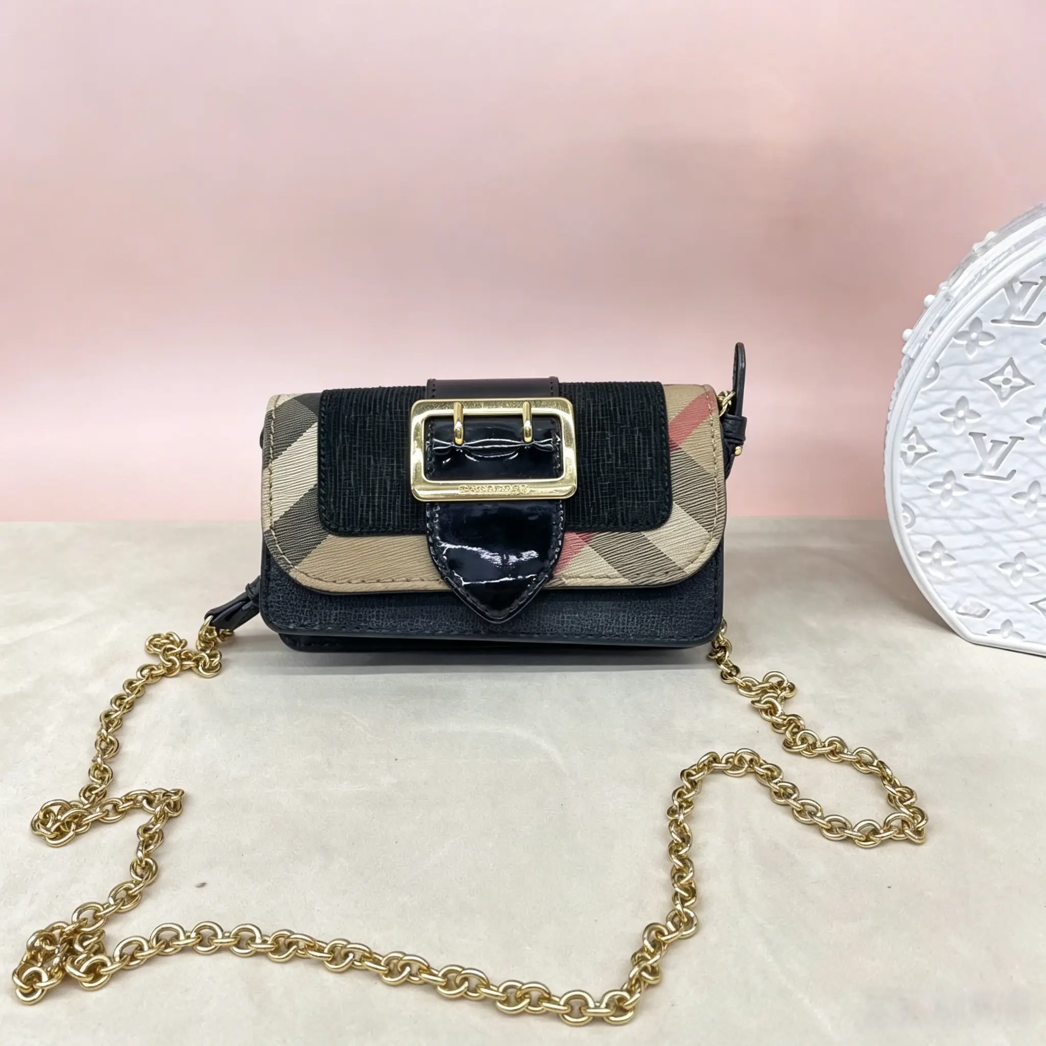 Pre-owned BURBERRY Canvas Shoulder Bag D0515586610