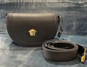 Pre-owned VERSACE FINAL SALE Crossbody Bags BRAND NEW Medusa Round Crossbody Black
