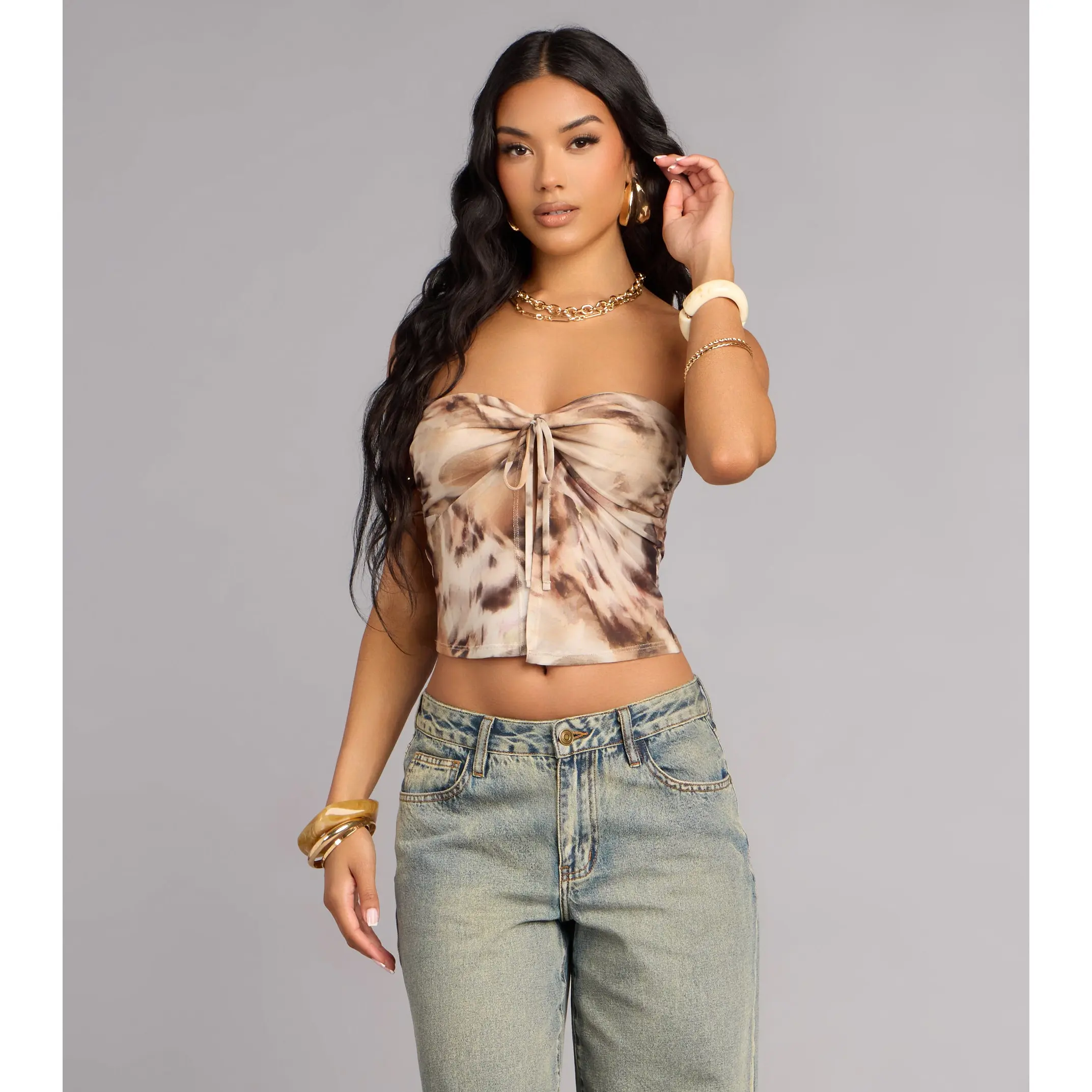 Desert Daydream Mesh Tube Top