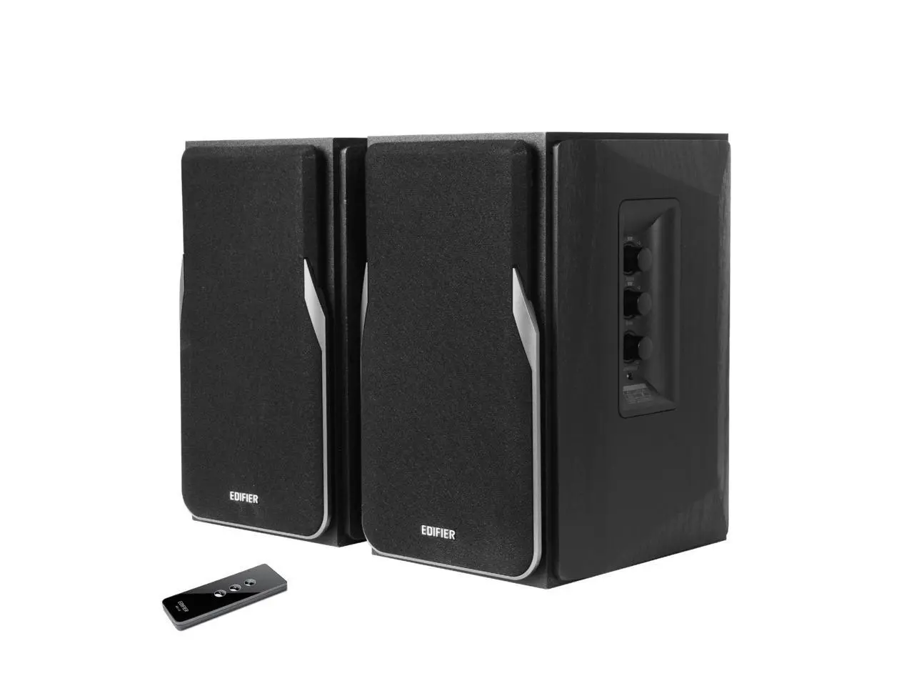 Edifier R1380T Powered Bookshelf Speakers, 2.0 Stereo Active Near Field Monitors, Studio Monitor Speaker, 42 Watts RMS - Black (Pair)